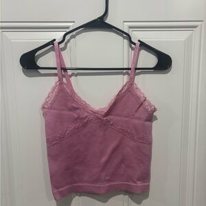 Pink Lace Top Size S/M